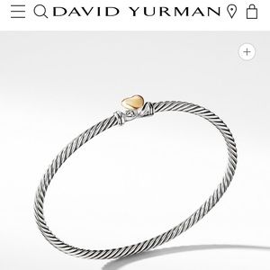 David Yurman 18k gold & silver bracelet